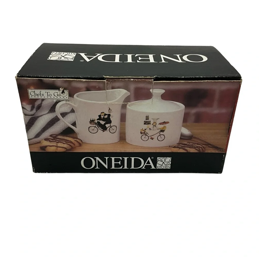 Oneida CHEFS TO GO Sugar Bowl & Creamer |New In Box - Picture 2 of 4